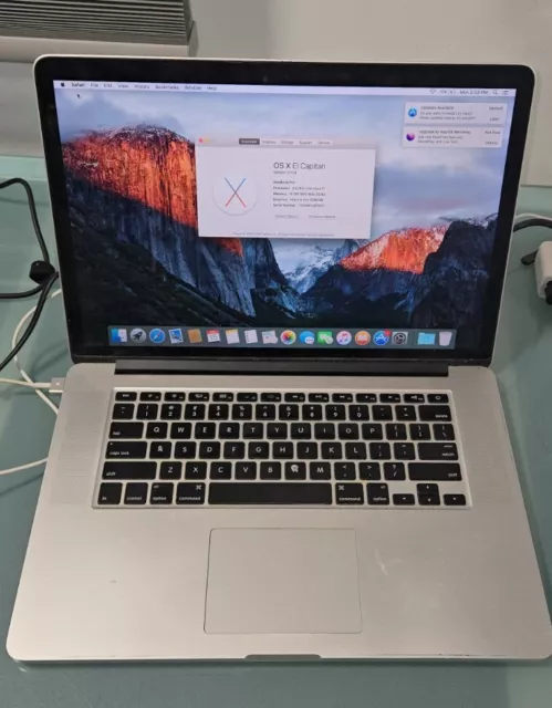 Apple MacBook Pro 15" 2013 Retina Core i7 2.3GHz 16GB Ram 128GB SSD