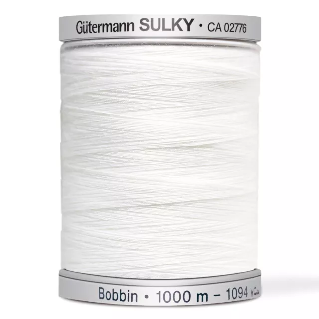 Gutermann Bobbin Thread, Col 1001, 1000m spool, 709840 1001