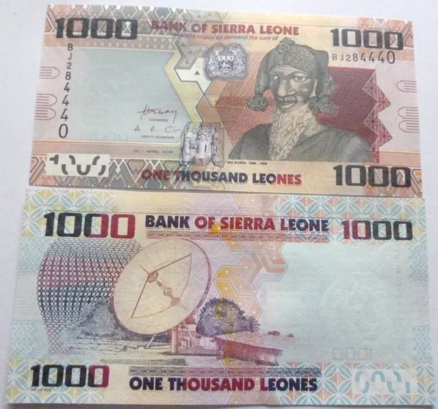 Sierra Leone 1000 Leones 2010 Banknote - Paper Money - Currency - Unc - P30