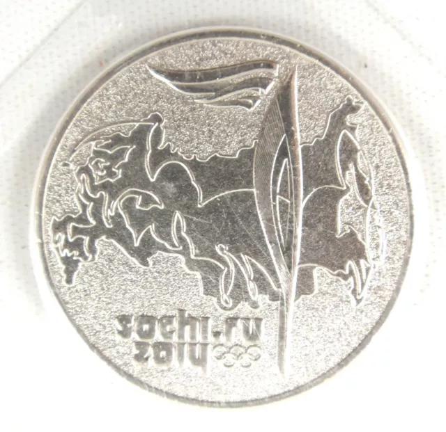 Russia Coin 25 Rubles Olympic Games Sochi 2014 Unc