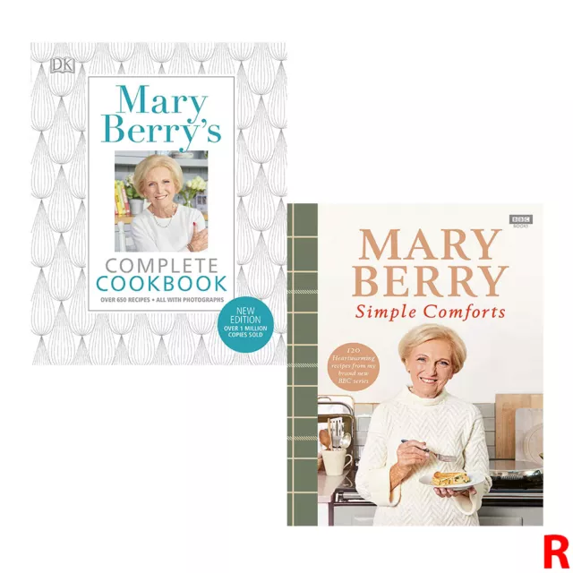 Mary Berry's Complete Cookbook And Simple Comforts 2 Books Collection Set NEW