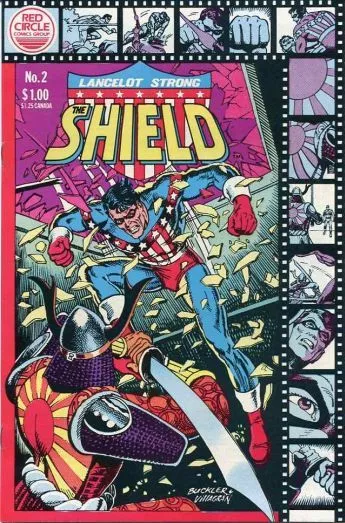 Lancelot Strong The Shield #1-3 Near Mint Complete Set 1983 Red Circle Comics 2