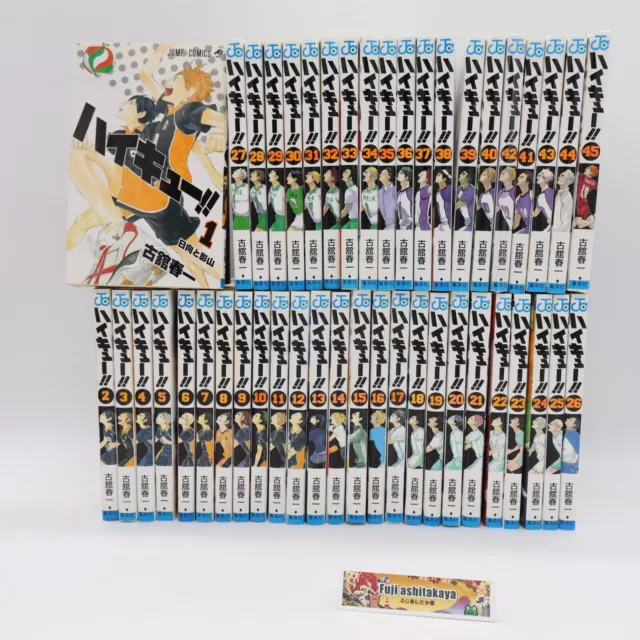 Haikyuu vol. 1-45 Comics Manga Complete Set Jump Shonen Japanese Used