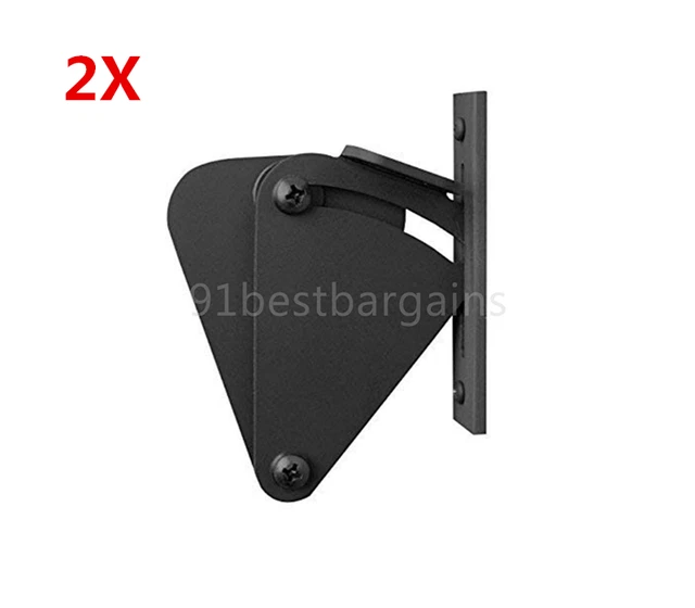 2X Black Lock for Sliding Wood Door Barn Door Latch Gate EASY DIY Hardware Kit