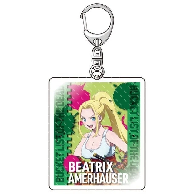 Beatrix Emahauser BEATRIX AMERHAUSER ANIME Zom 100 Bucket List of The Dead Keychain ...