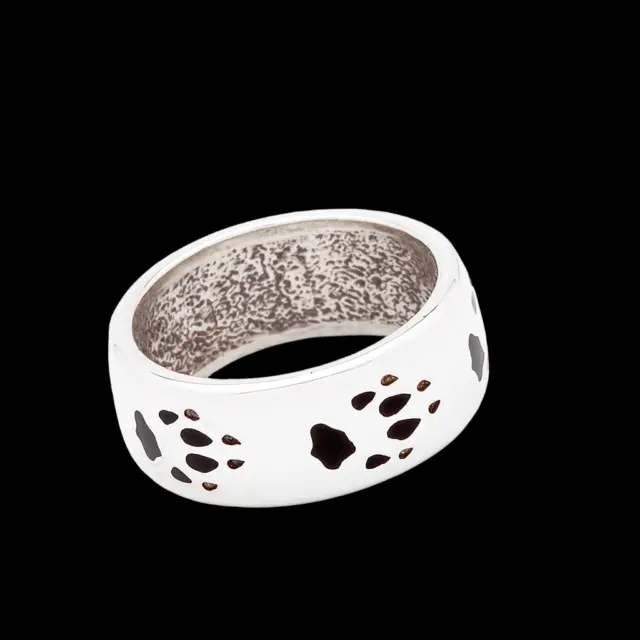 Silber Ring Wolfstatzen Navajo Style Westernschmuck Indianerschmuck Navajo Style