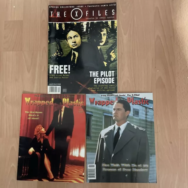 Two Wrapped In Plastic Magazines 54 & 60 With X Files Pilot Issue Magazine