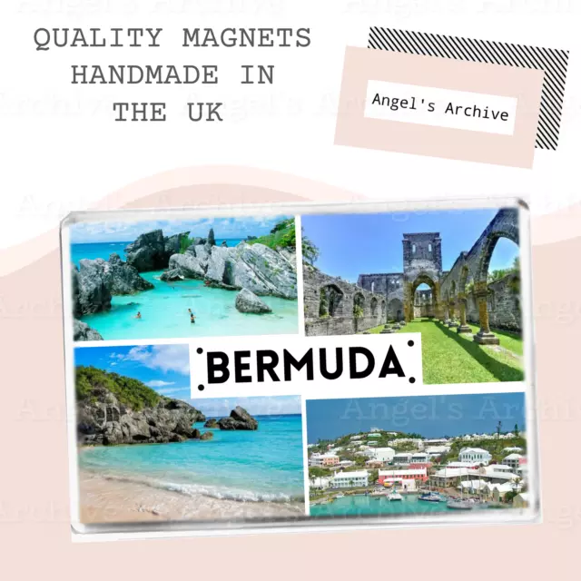 Bermuda ✳ Souvenir Tourist Holiday ✳ Large Fridge Magnet ✳ Great Gift