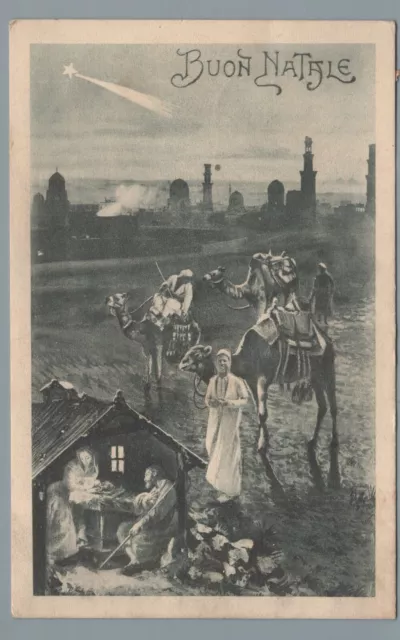 CR1451 - Cartolina augurale: Buon Natale - Viaggiata 1918