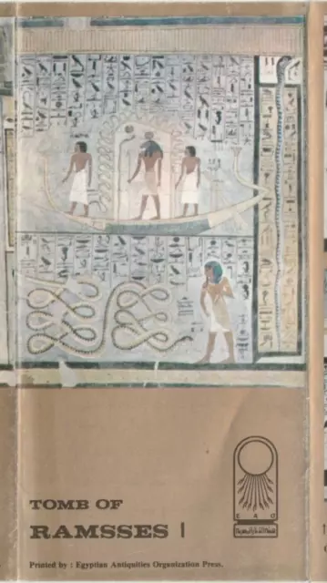 EGYPT Rare Tourist Brochure THE TOMB OF RAMESSES IV By Egyptian antique's 1983