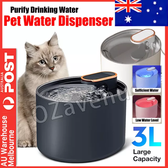 Pet Water Fountain LED USB Automatic Electric Dog/Cat Drinking Dispenser/Filter