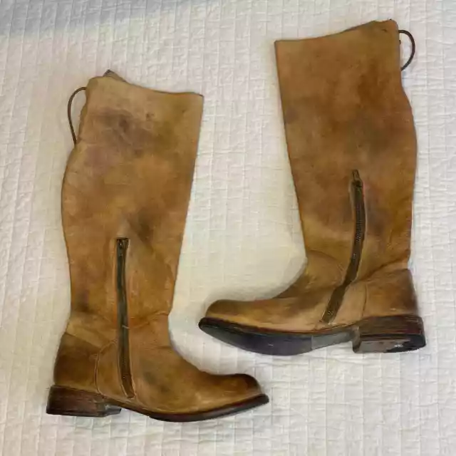 BED STU Womens Manchester Distressed Leather Boots / Size 8 2