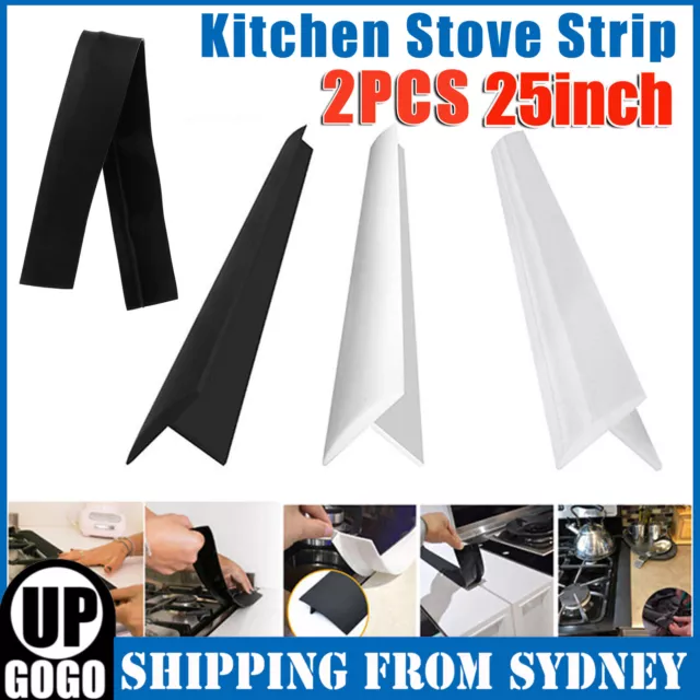 Get 25 Kitchen Silicone Stove Counter Gap Cover Oven Guard Spill Seal Slit  Filler Delivered