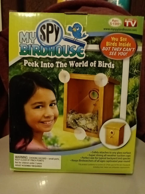 My Spy Birdhouse As Seen on Tv Watch Birds Nest SUCTION CUPS See Inside Secretly