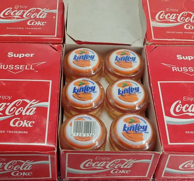 🔴 *RARE* NEW * Genuine Orange Kinley Super Russell Spinner Yoyo Coke Coca Cola 2