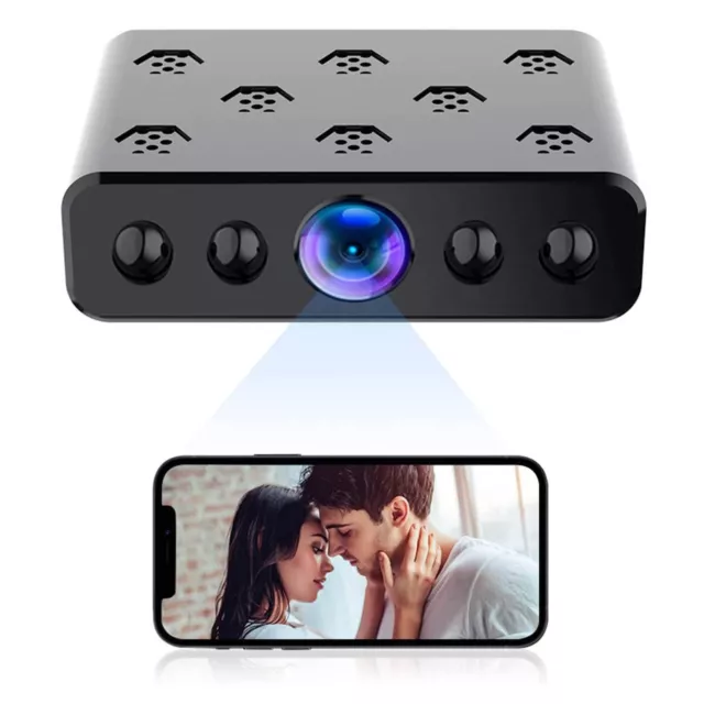 Webcam 60fps 1080p with Mic Mini WiFi Camera HD 1080P Wireless Remote