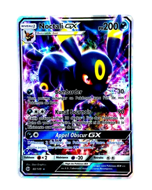 POKEMON CARD NOCTALI GX Full Art 80/149 SM1 SL1 Premium Box £18.70 PicClick UK
