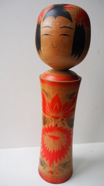 Véritable poupée japonaise Kokeshi Naruko artisanale ancienn Véritable poupée japonaise Kokeshi Naruko artisanale ancienn