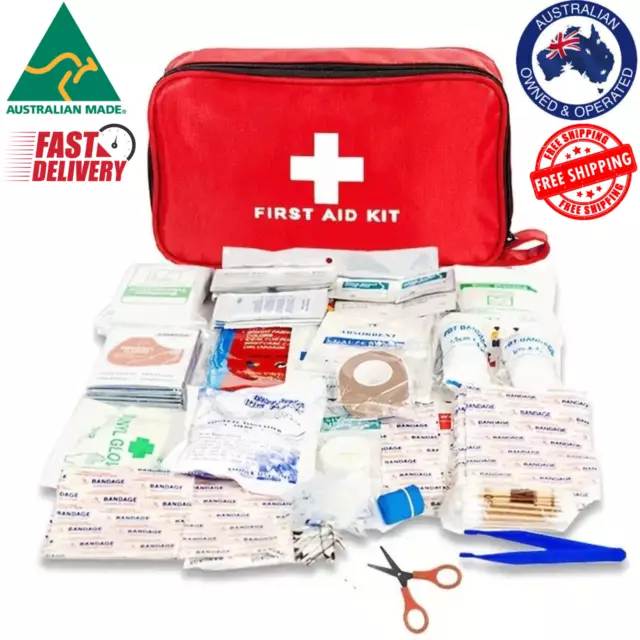 184pcs First Aid Kit Multi-purpose Emergency Medical Supplies Portable Hiking