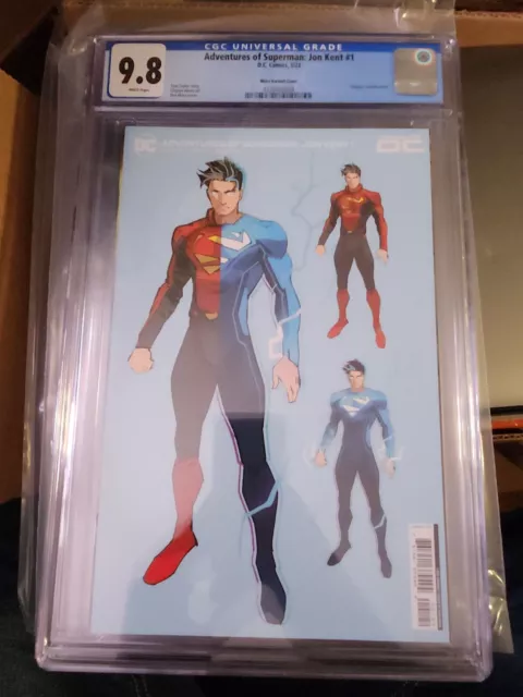 Adventures of Superman Jon Kent #1 Dan Mora 1:100 Design/Spot Glass CGC 9.8