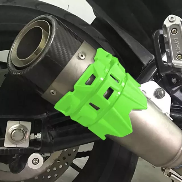 Motorcycle Exhaust Tail Pipe Muffler Shield Protector for Honda Yamaha Green