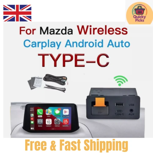 Mazda Wireless Android Auto Apple CarPlay Kit CX5 CX3 CX9 MX5 6 3 UK Version Mazda Wireless Android Auto Apple CarPlay Kit CX5 CX3 CX9 MX5 6 3 UK Version
