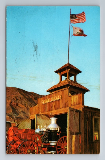 Calico CA-California, Ghost Town, Fire Hall, Mining Camp, Vintage Postcard