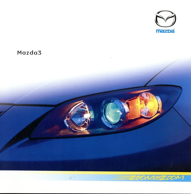 MAZDA 3 PROSPEKT 2003 25.7.03 brochure catalog Katalog prospectus