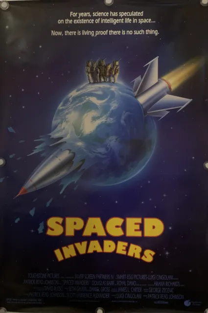 SPACED INVADERS Original One Sheet Double Sided/Rolled Movie Poster - 1990