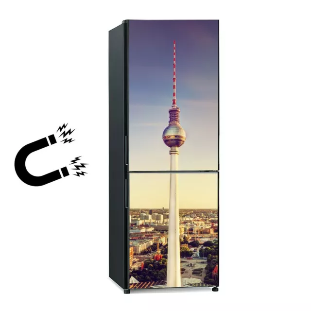 Kühlschrankmagnet Tür Aufkleber Fernsehturm Berliner Skyline Deutschland