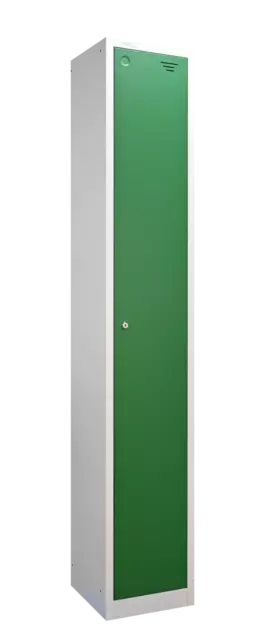 1-Door Metal Storage Locker - Secure, Ventilated, Ideal for School/Gym/Office