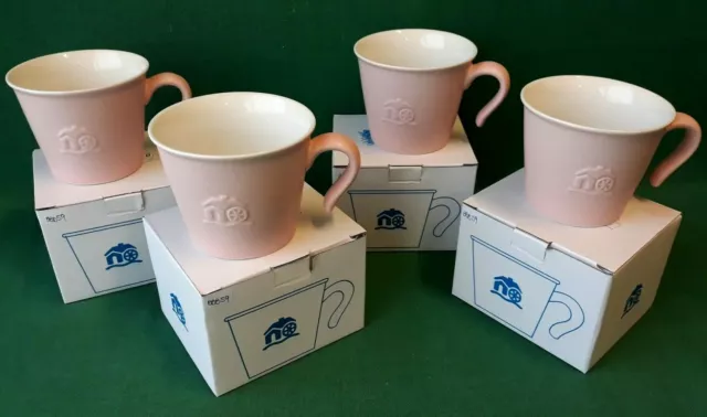 Mulino Bianco Serie 4 Tazze Rosa Caffelatte Collezione 2020 Nuove Scatola. Bbb59