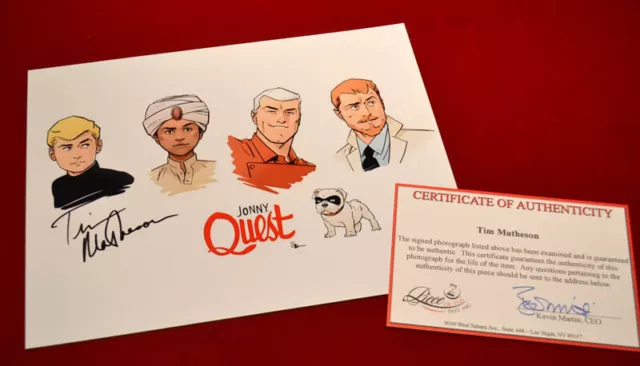 JONNY QUEST Orig Animation Cel, Signed Hanna & Barbera, Tim Matheson, Frame, DVD 3