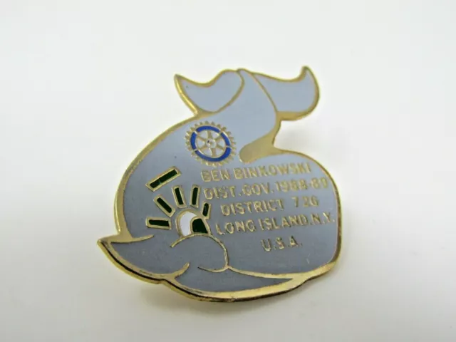 Rotary International Long Island NY Pin Vintage Collectible