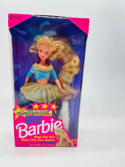 BARBIE HOLLYWOOD HAIR - peigne - bleu skipper année 90 vintage EUR 6,00 - FR