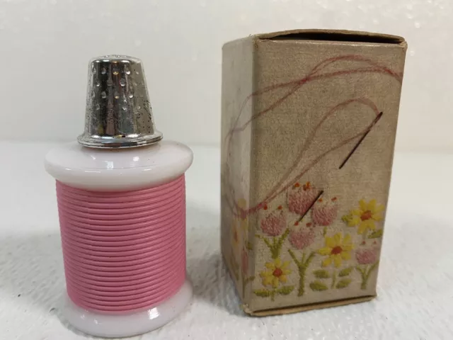 Vintage Avon Sewing Notions Sweet Honesty Cologne Thread Thimble 1 Fl Oz. NOS