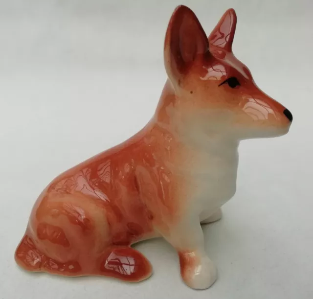 Corgi Dog Vintage Ceramic Figurine Ornament