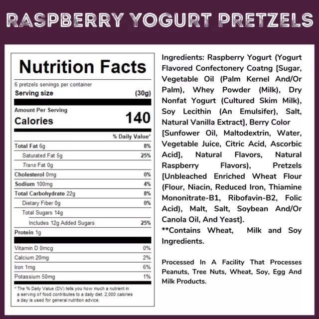 Raspberry Yogurt Pretzels || 3 Lb Case - Free Expedited Shipping! 3
