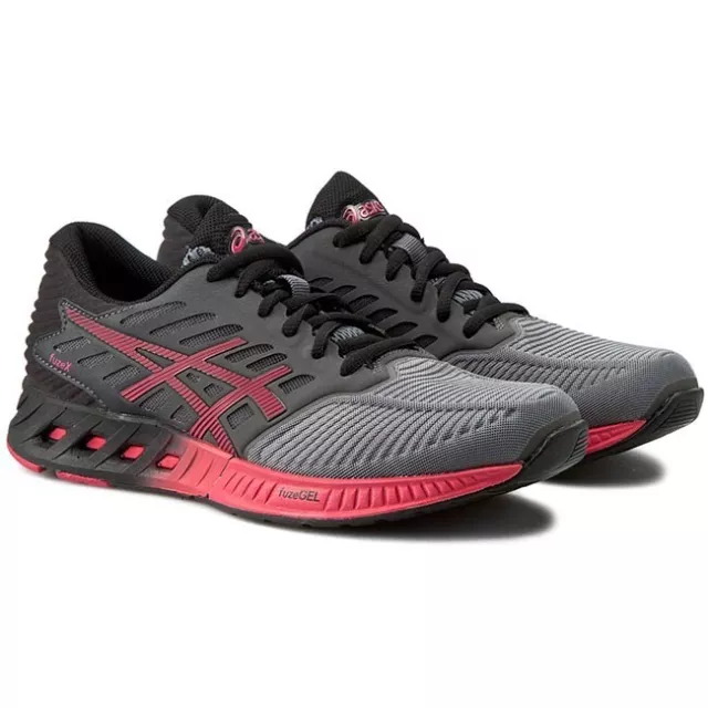 Basket Asics FuzeX FuzeGel TS89N Sneaker / Gris & Rose / Eur 35,5 US 5