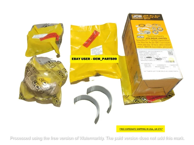 Genuine Jcb Bearing Big End Std. Mas20 Part No. 320/09470 320/03310 320/03270