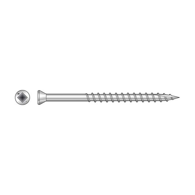 Simpson Strong-Tie S07125FB5 #7 x 1-1/4" 305SS Square Drive Trim Head Screws 5lb