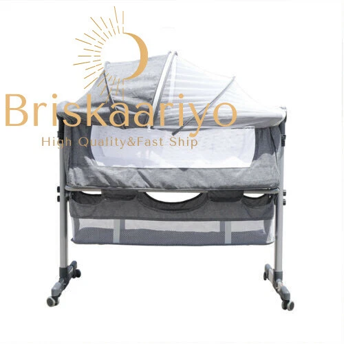 Baby Bassinet Bedside Sleeper Adjustable Height Portable Crib Infant Toddler Bed