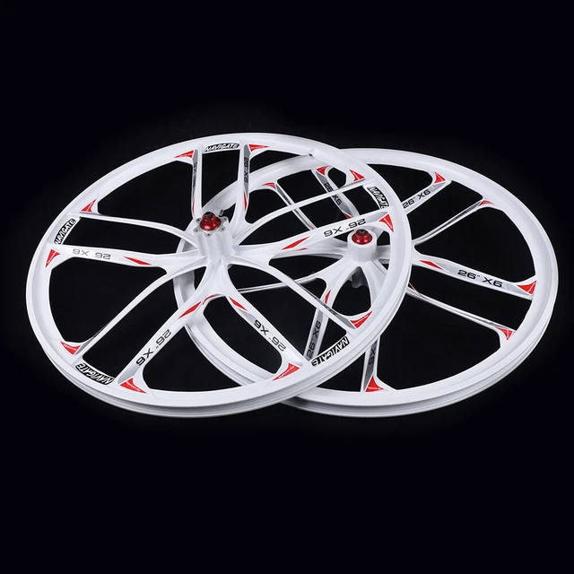 26" 10 Spoke Rims MTB Mountain Bike Front & Rear Integrated Wheel Disc Brake Kit