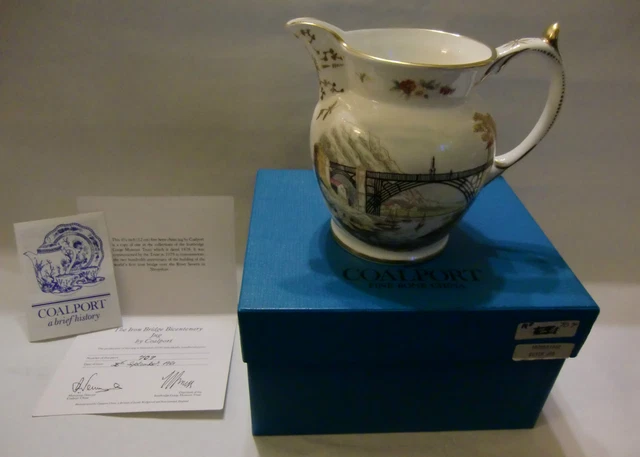 COALPORT THE IRON Bridge Bicentenary Jug Ltd Ed 707/1000 - Boxed