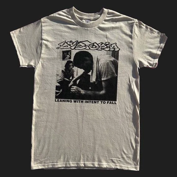 Dystopia shirt punk rock Leaning With Intent To Fall White short T shirt H8657