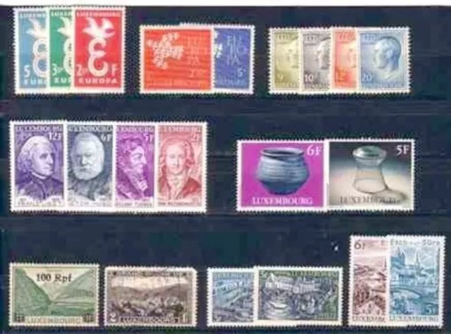 Luxembourg Mixed Lot Europa Pottery Famous People Mh 3554-Rd-1