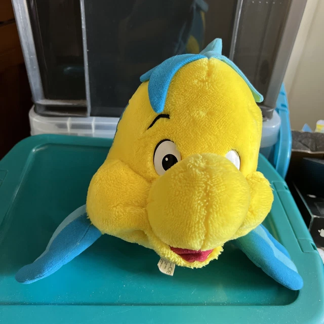 ORIGINAL VINTAGE DISNEY’S The Little mermaid Flounder plush soft toy 12