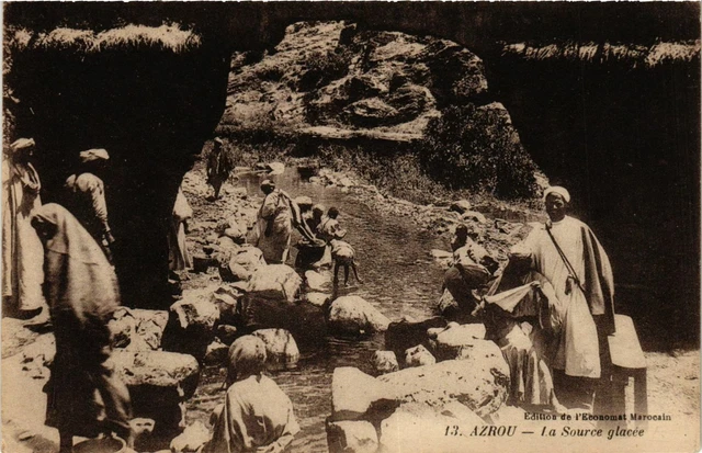 CPA AK AZROU La Source ice Morocco (797003)