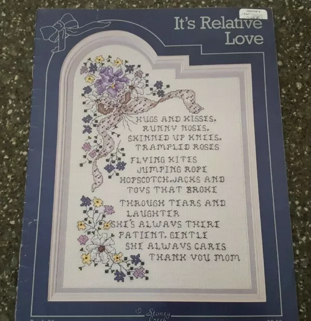 It's Relative Love Sampler Stoney Creek Cross Stitch Pattern Book 20