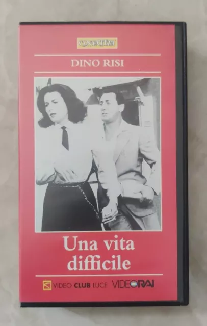 UNA VITA DIFFICILE (1961) Dino Risi - VHS Cinecittà N° 11 VideoRai - COME NUOVA